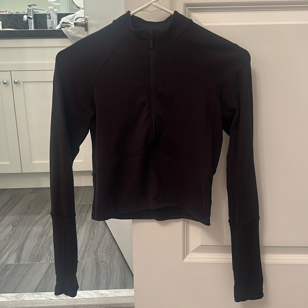 lululemon cropped quarter zip